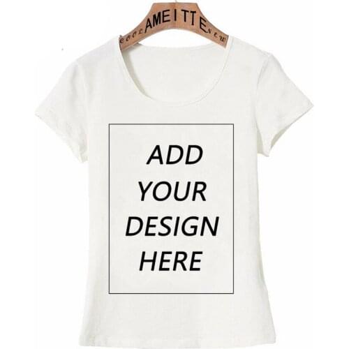 AMEITTE Customized T-Shirt Your OWN Design Brand Logo Picture Custom Women T shirt Short Sleeve Casual T-shirt Tops Girl Tees
