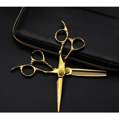 Japan Steel 6.0 Professional Hairdressing Scissors Hair Professional Barber Scissors Set Hair Cutting Shears Scissor Haircut
