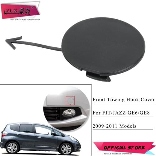 ZUK Front Bumper Hauling Hook Hole Cap For HONDA FIT JAZZ 2009 2010 2011 GE6 GE8 Front Towing Hook Cover OEM:71104-TF0-000