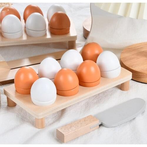 1Set Wooden Eggs Toy Kid Educational Toy Game Toy for Boys Birthday Gifts