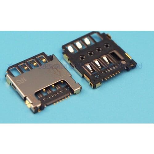 10pcs/lot Sim Card Slot holder For Samsung S7568I S4 mini I9195 I9190 I9198 I699 I679 Card socket connector