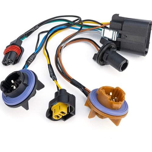 15950809 ABS Headlight Wiring Harness Headlamp Socket Wiring Harness for Chevrolet Avalanche Tahoe Suburban 1500 A Set