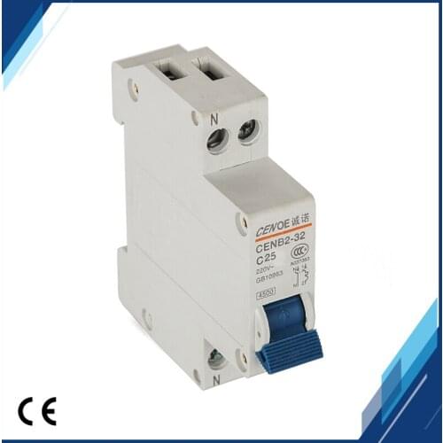 2pcs Enjoy Price discount CE approval line overload and short circuit protection DPN 1P+N25A 230V 50HZ/60HZ mini circuit breaker