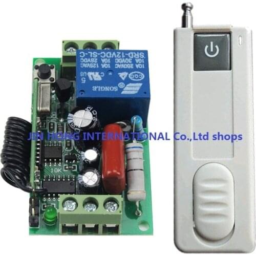 220V 1CH Wireless Remote Control Switch System 1 Receiver&Wall one key transmitter Light Lamp LED Remote Switch Learning Code