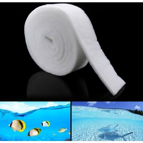 60*12*2cm Fish tank thickening fish tank filter cotton white cotton aquarium filter cotton filter material sponge biochemica