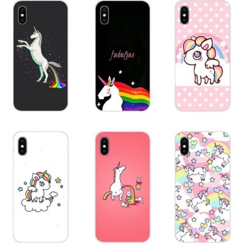 Horn To Be Wild Cute Unicorn Accessories Phone Cases Covers For Huawei Mate Honor 5X 6X 7 7A 7C 8 9 10 8C 8X 20 30 Lite Pro