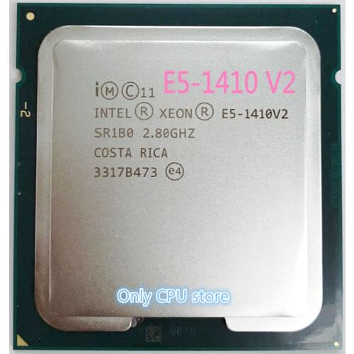 Free shipping intel Quad-Core E5-1410 V2 CPU 2.8GHZ LGA1356 scrattered pieces E5-1410V2
