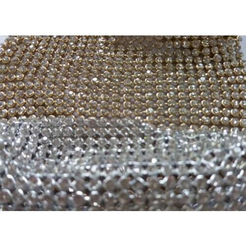 Pretty Bling Bling Glitter 22x20cm Full Rhienstone Metal Mesh Fabric Metallic cloth Metal Sequin Sequined Fabric Curtain