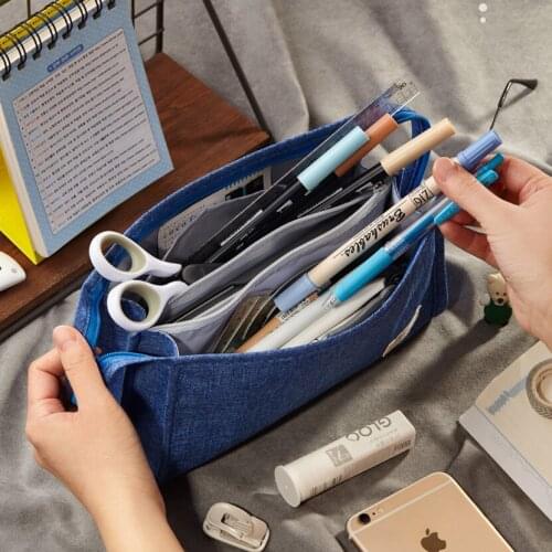 Pencil Cases School Case 3 Compartments Kawaii Japanese Stationery Free Shipping Pencil Bags Office Supplies School Equipment