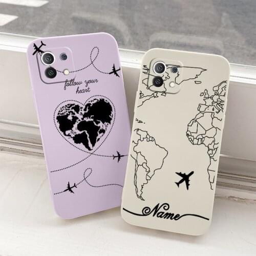 World Map Phone Case For Xiaomi Mi 11 lite Ultra 11i 10T 9T Pro Soft Back Cover On Lite 10 10S 9 8 lite Pro Poco F2 X2 F3 Pro