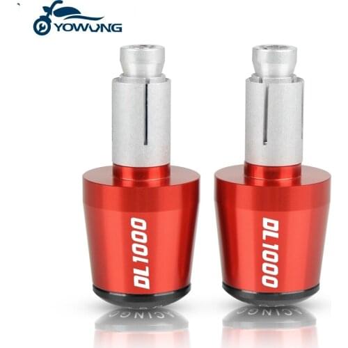 For SUZUKI DL1000 V-STROM 1000 2011 2012 2013 2014 2015 2002-2016 Motorcycle Handlebar Grips Slider Cap Plug Aluminum Bar End