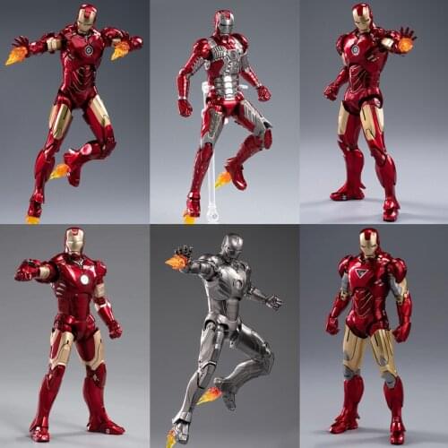 Marvel Iron Man Mark II III IV V VI VII MK 2 3 4 5 6 7 7" Action Figure Collectible Model Toy