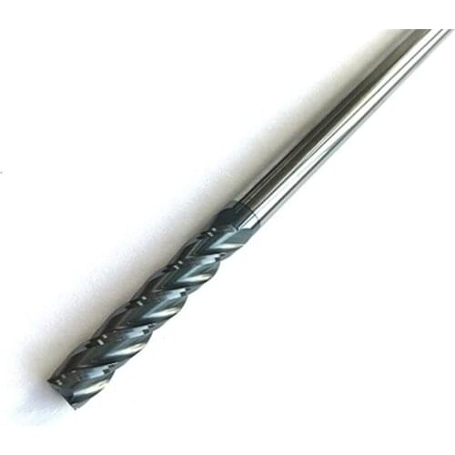 6mm D6*30*D6*100 4 Flutes HRC60 Flat Square End mills Milling cutters CNC Spiral Router bits carbide cutter CNC tools