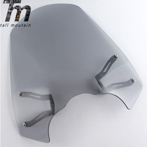 ABS Motorcycle Windscreen Windshield Protection Cover with Mounting Bracket For 2015 2016 2017 2018 Kawasaki Vulcan S 650 EN650