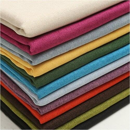 Composite Polyester Lmitation Linen Fabric For Sewing DIY Patchwork Quilting Sofa Cloth Hold Pillow,Cover Curtain Half Meter