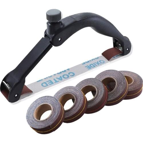 Bow-shaped Sandpaper Holder Block Hand Sander Sanding Belt Rack Woodworking Grinding Finishing DIY Tool