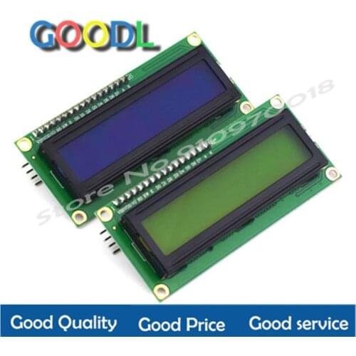 1 unids/lote 1602 16x2 caracteres módulo controlador de pantalla LCD HD44780 pantalla azul/Verde blacklight LCD1602 monitor LCD
