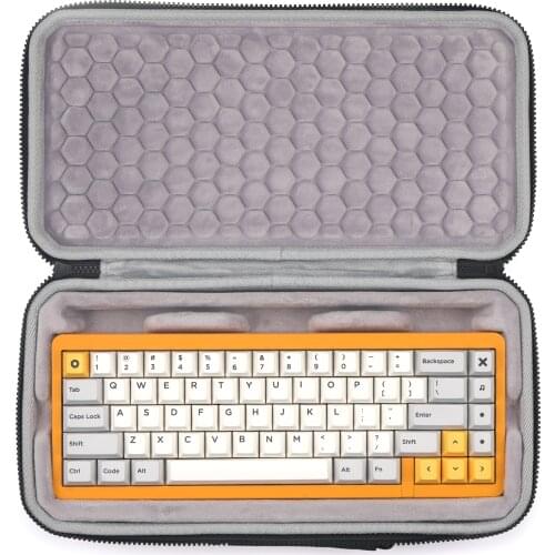 New Portable Carrying Case for KBDfans Customized 65% D65 Keyboard Dust-proof and Drop-proof Storage Box EVA Keyboard Handbag