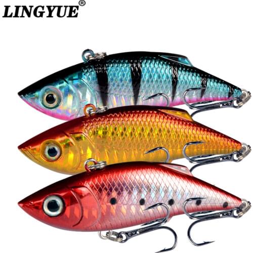 New Arrival 1pcs Lifelike VIB Fishing Lures 7cm/10g Hard Baits High Quality Bass Crankbait Wobblers Fishing tackle Treble Hooks