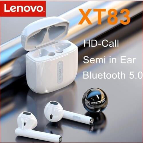 Original Lenovo XT83 Wireless Headphones Stereo Touch Control Sports Earbuds with 300mAh Charging Case True Bluetooth Earphone