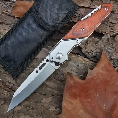 Outdoor Tactical Camping Hunting Survival Pocket Quick Folding Knife 8CR13 Combat EDC 57HRC Climbing Knives Fold Blade Tool