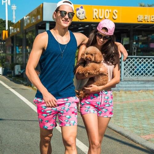 SD603 Turtle print swimwear men swimsuit sunga swim trunk boxer shorts couple vacation board surfing swim shorts women swimsuit