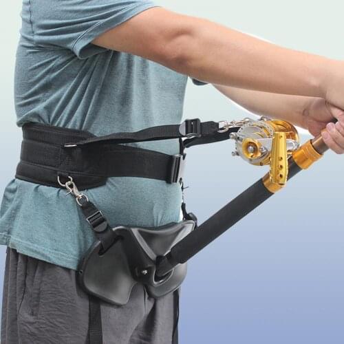 Fishing Rod Belt Sea Fishing Belt Waist Rod Holder Tackles Sea Fishing Belly Top Auxiliary Equipment Fishing Tool