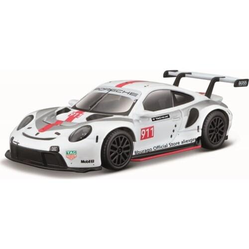 Bburago 1:43 Porsche 911 RSR Alloy Luxury Vehicle Diecast Cars Model Toy Collection Gift