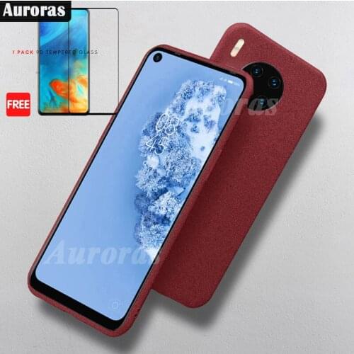 Auroras Silicone Soft Mate Case For Nova 7i Full Protective Cover For Huawei Nova8 i Phone Cover Free Tempered Glass