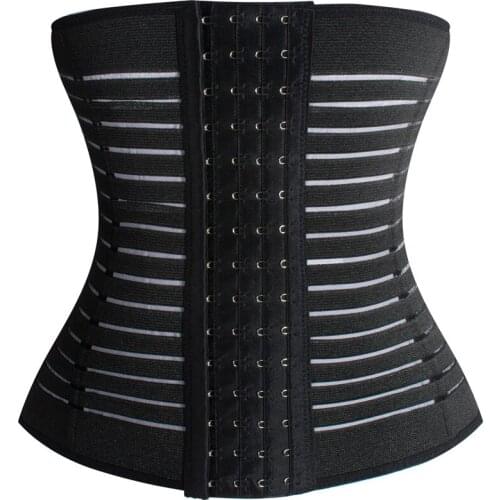 Steel Corset Women Waist Control Corset Bustier Underbust Latex Waist Trainer Corset Slimming Shaper Belt