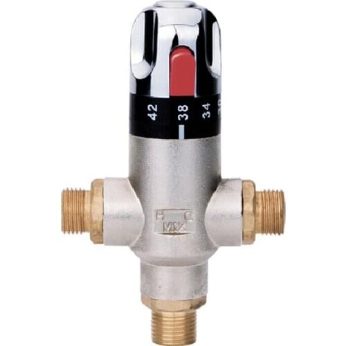 Thermostatic mixer, G1/2 Brass thermostatic valve temperature control valve AF085