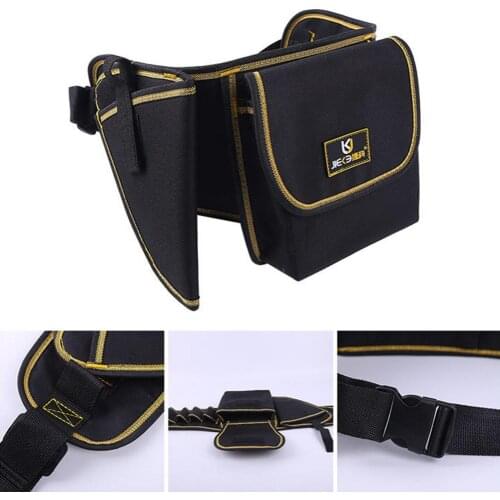 Waterproof Waist Tool Bag Multifunctional Durable Thickened Oxford Cloth Adjustable Hanging Strap for Maintenance Tools