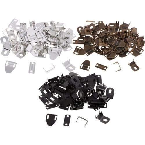 20 Sets 4 Parts Skirt No-Sew Hook and Eye Closure for Trousers Skirt Dress Craft