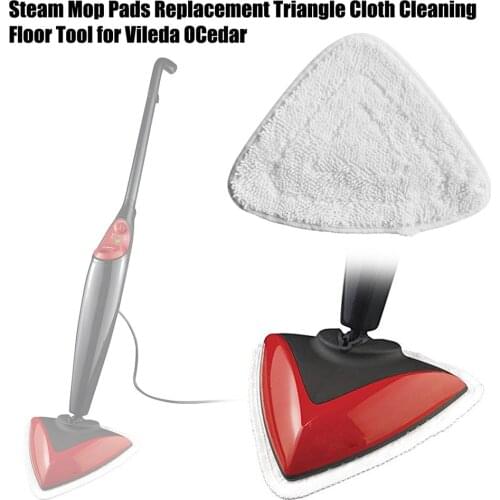 1pcs/2pcs Steam Cleaner Mop Pad Cloth Replacement for Vileda OCedar Mop Microfibre Triangle Cleaning Pad Steam Cleaner Mop Pad