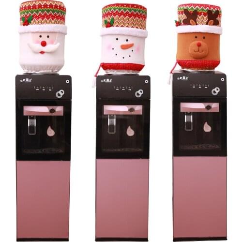 1PC New Year Santa Claus Reindeer Drinking Bucket Dust Cover Christmas Decorations For Home Water Dispenser Accessories