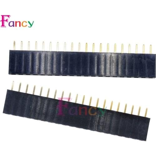 10PCS 20Pin 1x20 Single Row Female Socket Connector 2.54mm Pitch
