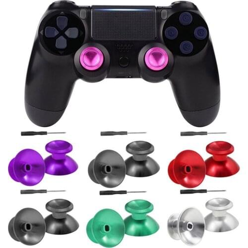 1PC Aluminum Controller Joystick Analog Colorful Thumbstick Grip Caps Cover For P-S-4 for Xboxs One Replacement High Quality