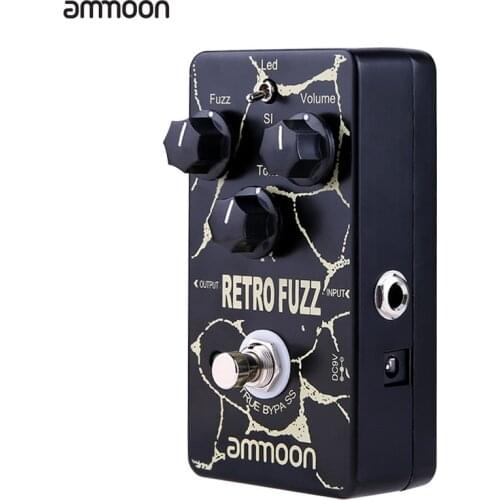 Ammoon RETRO FUZZ Analog Fuzz Guitar Effect Pedal 2 Modes True Bypass Aluminum Alloy Shell Guitar Parts For Guitar