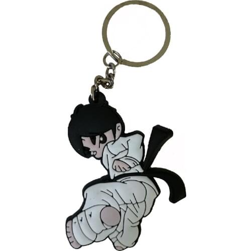 Keychain Taekwondo Supplies Cartoon Sport Gifts for birthday Keepsake Pendant key button Key Ring