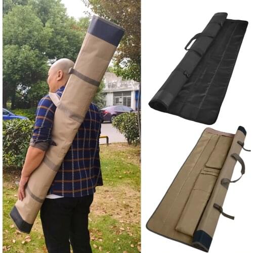 Fishing Rod Case, Portable Folding Fishing Rod Case, 4PCS Fishing Pole Reel Storage Bag Fishing Gears Organizer 130cm