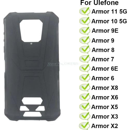 Soft Black TPU Case For Ulefone Armor 11 5G Back Cover For Esutche Ulefone Armor 10 5G 9 9E 8 7 6 6E X8 X6 X5 X3 X2 Silicon Caso