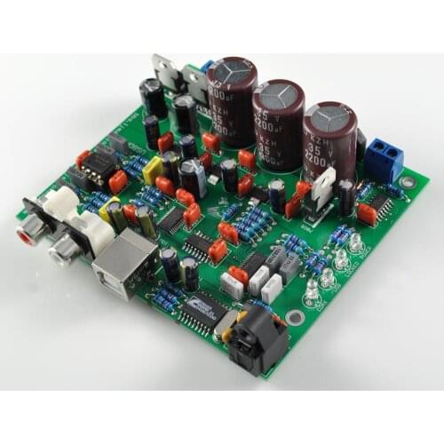 CS4398 DAC board DIY kit with USB Fiber 24/192K include Chip LJM