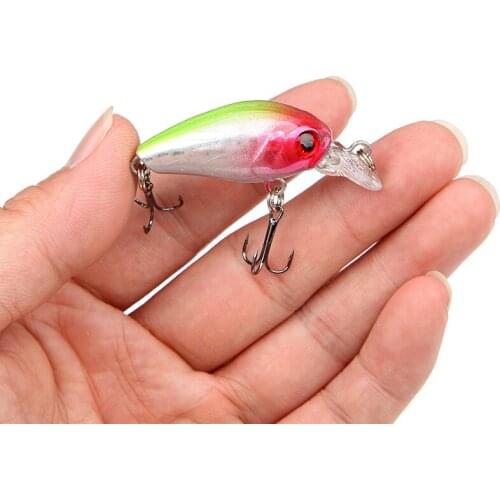 Dayselect 1Pcs Fishing Lures Minnow 4.5cm 4.2g Crank Bait Crankbait Bass Tackle Treble Hook bait wobblers fishing