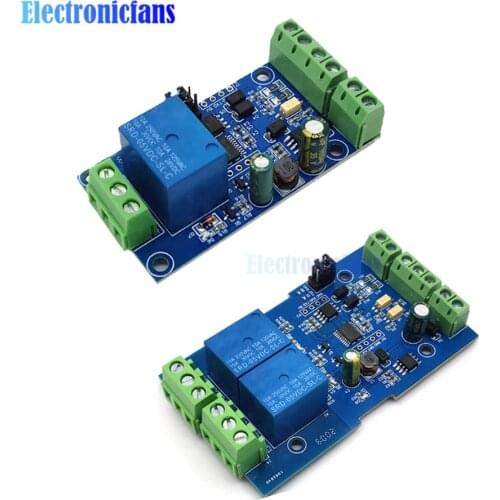 DC 7-24V 1/2 Channel Modbus-Rtu Relay Module Switch Modbus RTU 4 Relay Output 12V Switch Input RS485/TTL Communication interface