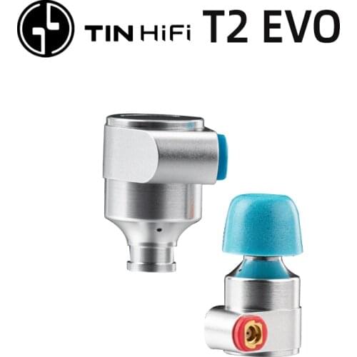 TINHIFI T2 EVO Dynamic Earphone Bass Earbuds Metal Headphone with MMCX Detachable Cable