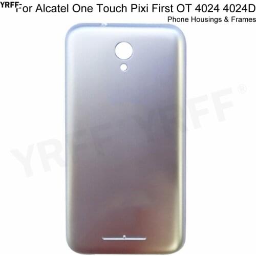 For Alcatel One Touch Pixi First OT 4024 4024D Phone Battery Housing Frames Back Cover Door Plastic Case