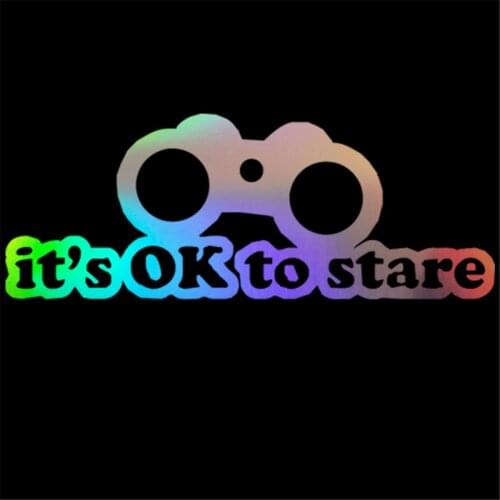 ITS OK TO SCARE JDM Wall Home Glass Window Door Car Sticker Auto Laptop Truck