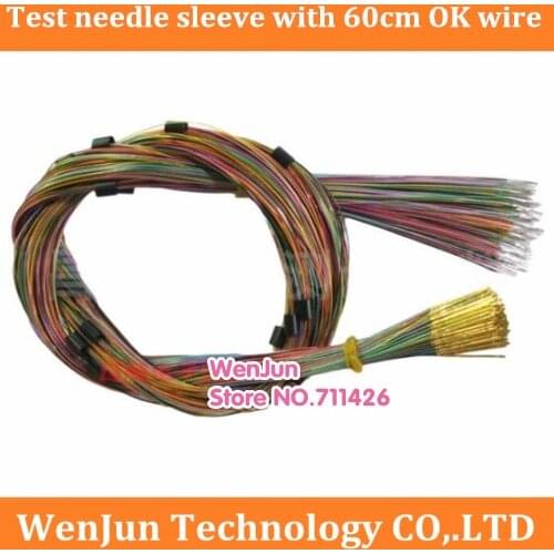 R50-2W6 P50-2W6（0#）Probe sleev with 600mm OK wire Test needle sleeve 100pcs/lot