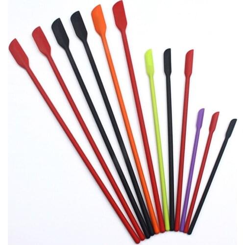 Flexible 4Pcs Lengthen Mini Makeup Spatulas Soft Jar Cake Cream Jam Scrapers Kitchen Tools Accessories Supplies