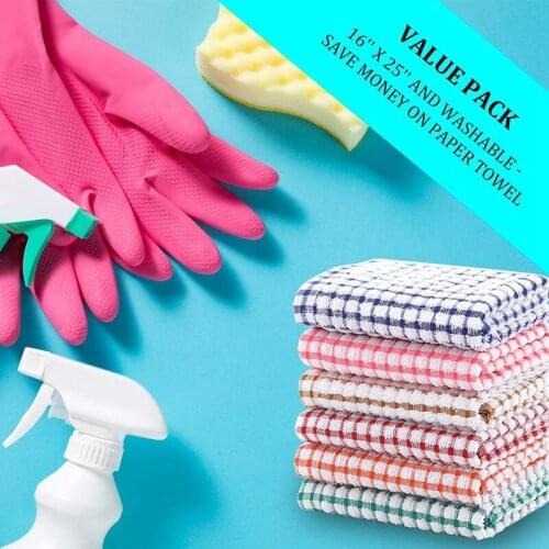Hot Kitchen Dish Towels Bulk Cotton Kitchen Hand Towels 10 Pack Dishcloth for Washing Dishes Dish Rags for Drying Dishes
